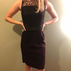 Maroon lace dress